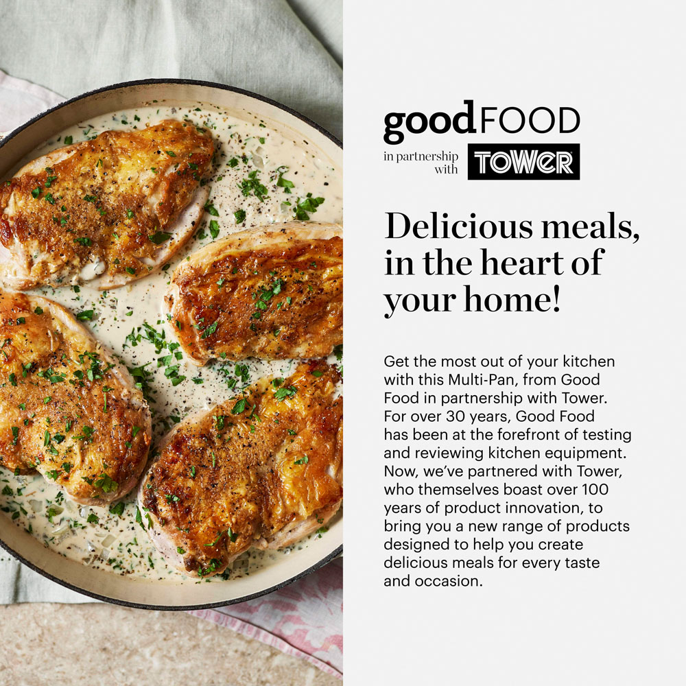 Good Food Stainless Steel Multi Pan with Lid Image 6