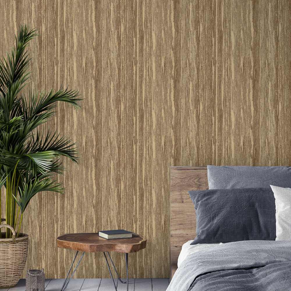 Design ID Wood Grain Bronze Wallpaper Image 4