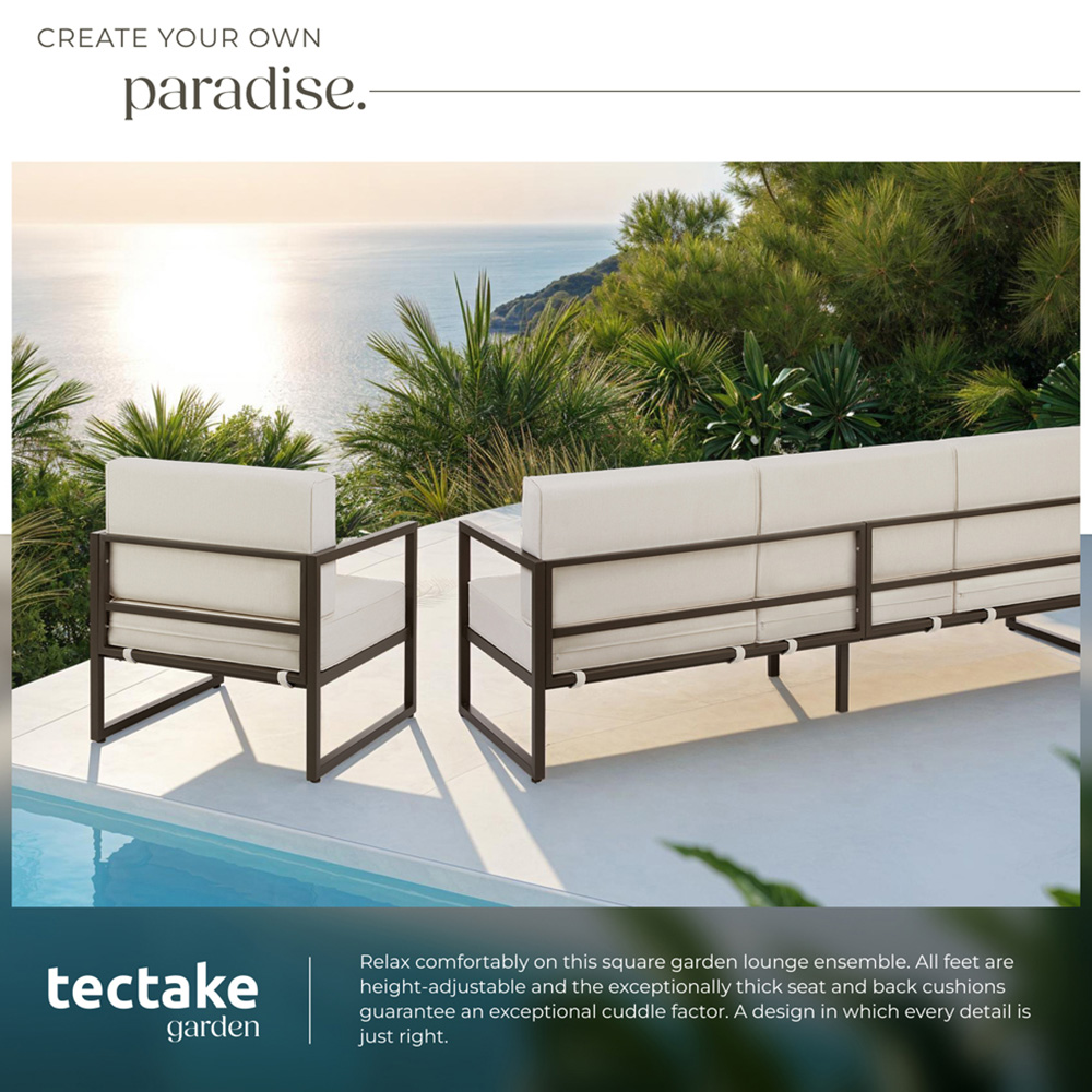 tectake Comosa 5 Seater Garden Sofa Set with Cushion Image 4