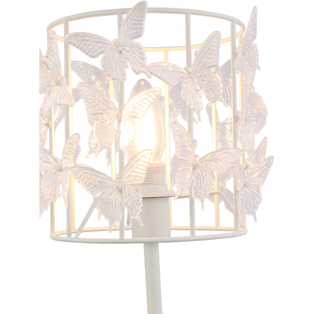 Zoe Butterfly Table Lamp White Image 4