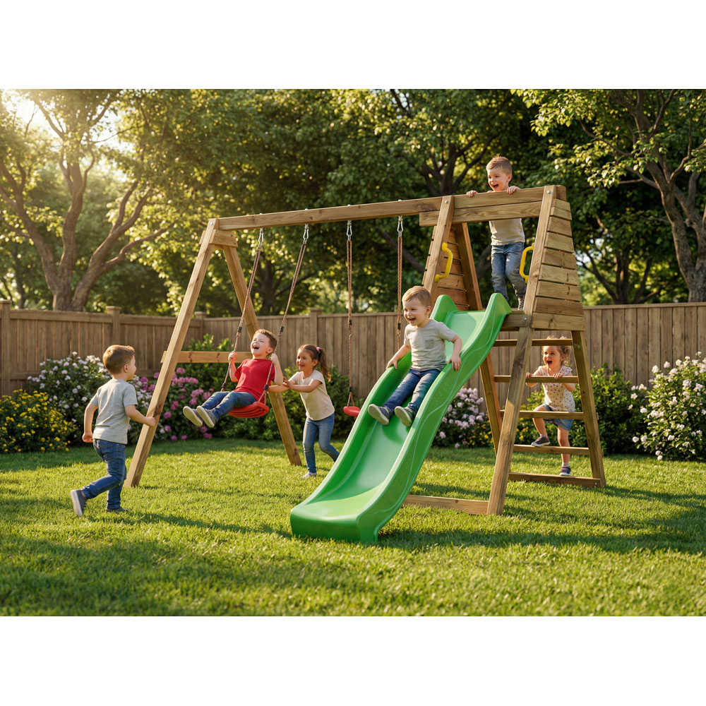 Shire Double Swing and Slide Set Image 6
