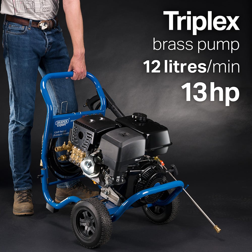 Draper Expert 83819 Blue Petrol Pressure Washer 13Hp Image 4