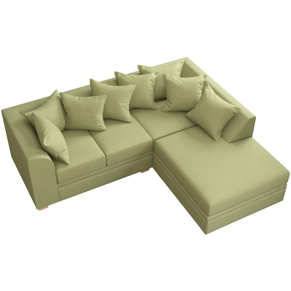 Modo 3 Seater Olive Venice Right Hand Scatter Back L-Shape Corner Sofa Image 4