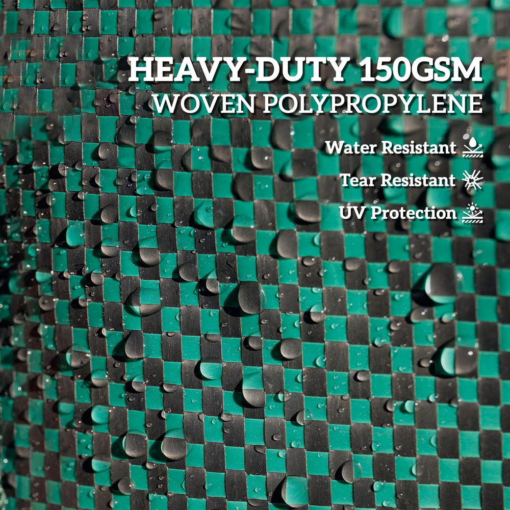 Outsunny Green Heavy Duty Garden Waste Bag 300L 3 Pack Image 4