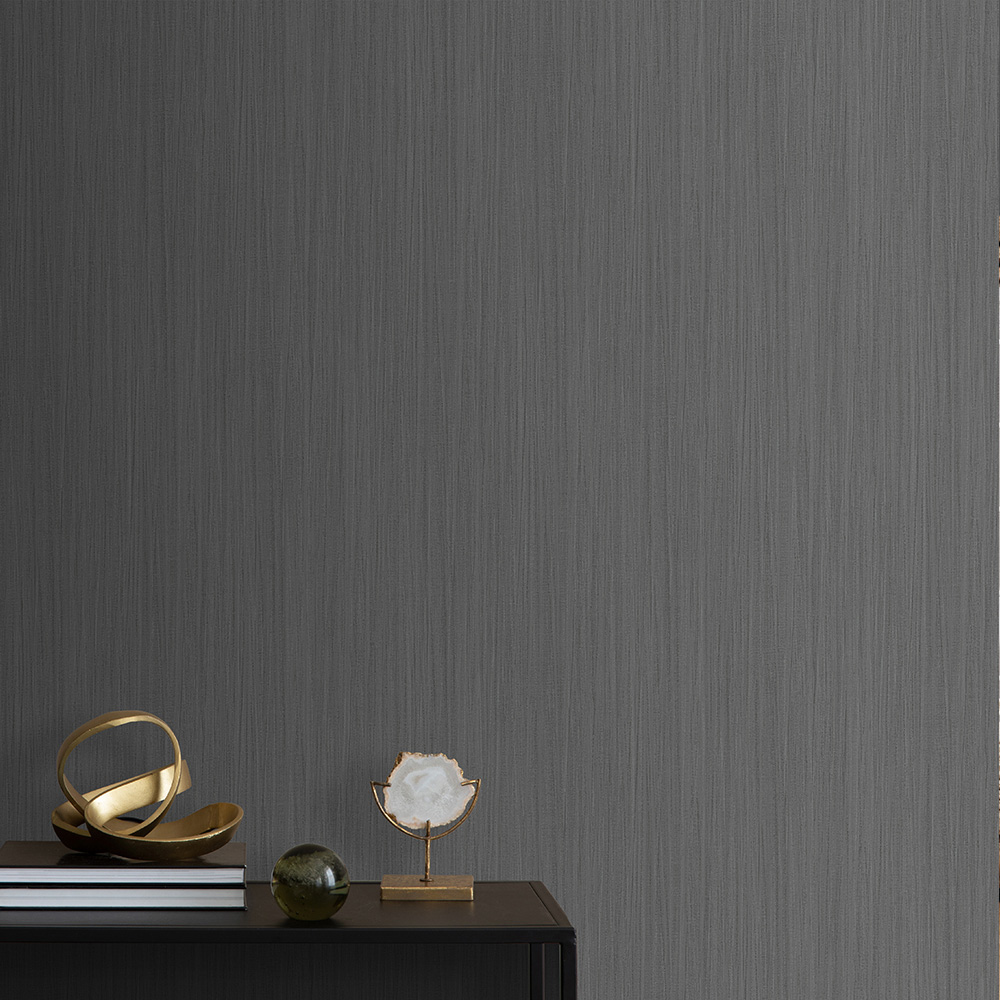 Muriva Alethia Texture Black Wallpaper Image 5