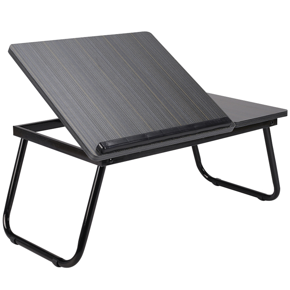 Living and Home Adjustable Laptop Bed Desk with Cup Holder Image 2