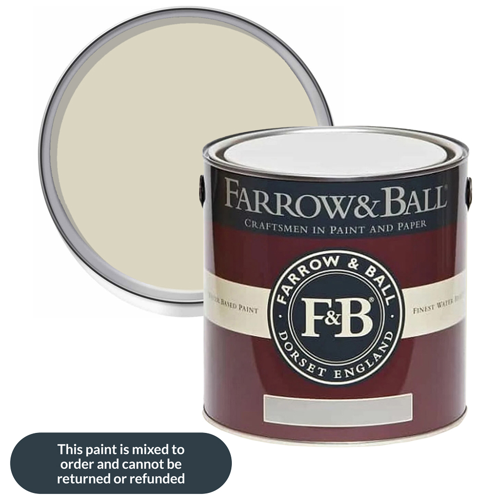 Farrow & Ball Estate Walls and Ceilings Off White Matt Emulsion Paint 2.5L Image 1