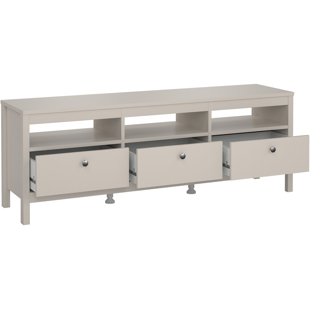 Florence Madrid 3 Drawer 3 Shelf Cashmere TV Unit Image 5