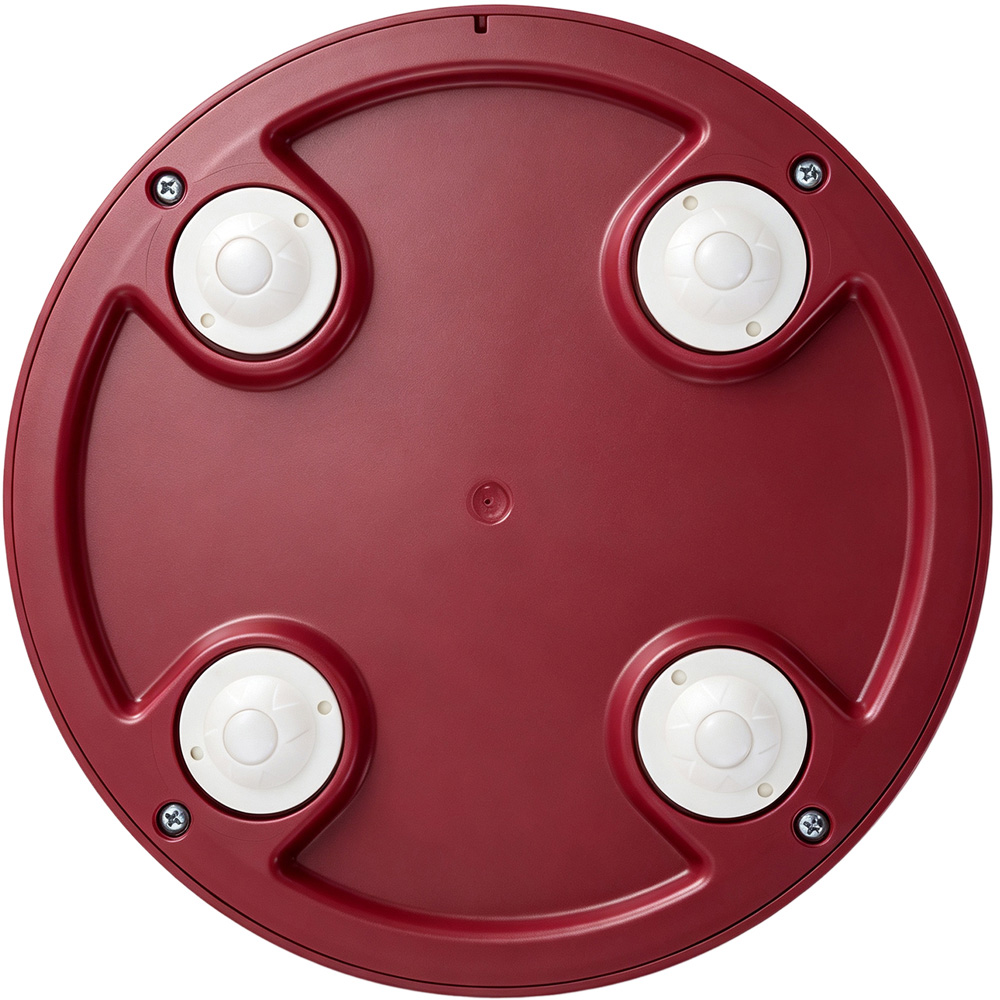 Living and Home Red Goblet Shape Rubbish Bin with Wheels 13L Image 7