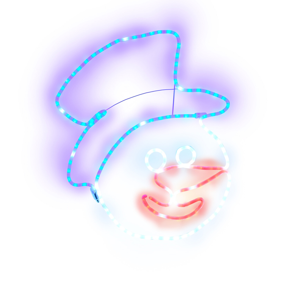 Snowman Shaped Neon Rope Light Image 2