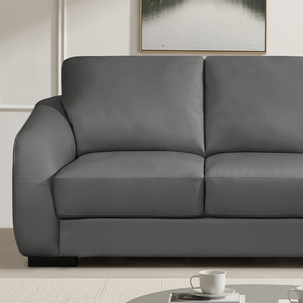 Artemis Home Brandon 2 Seater Grey Bonded Sofa Image 2