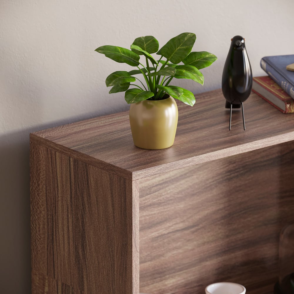 Vida Designs Cambridge 4 Shelf Walnut Large Bookcase Image 3