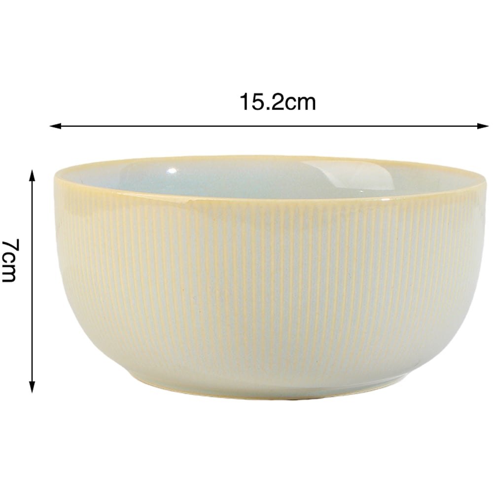 Waterside Reactive Glaze Cream 16 Piece Dinner Set Image 6