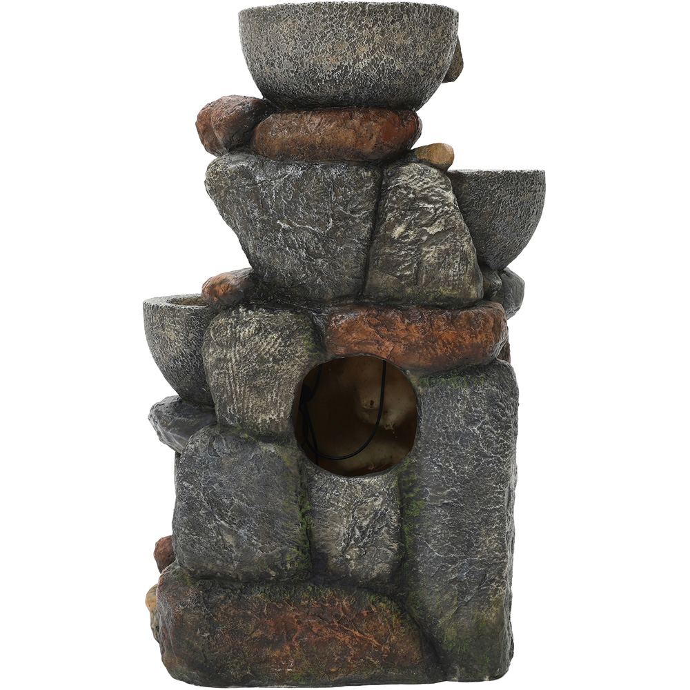Charles Bentley Hybrid Rockery Cascading Bowls Water Feature Image 4