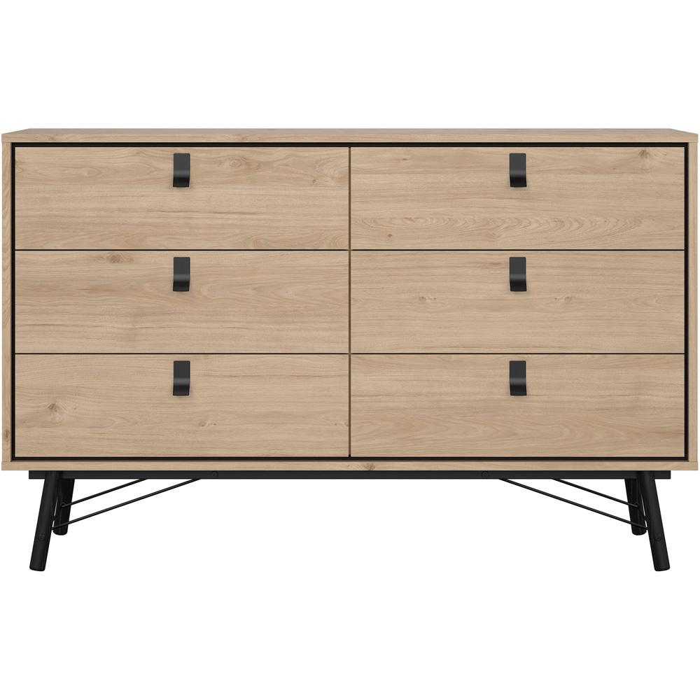 Florence Ry 6 Drawer Jackson Hickory Oak Chest of Drawers Image 3