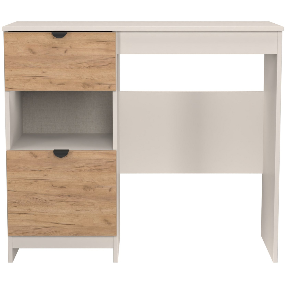 Crowndale Bora 2 Drawer Single Shelf Gold Oak and Kashmir Vanity Image 2