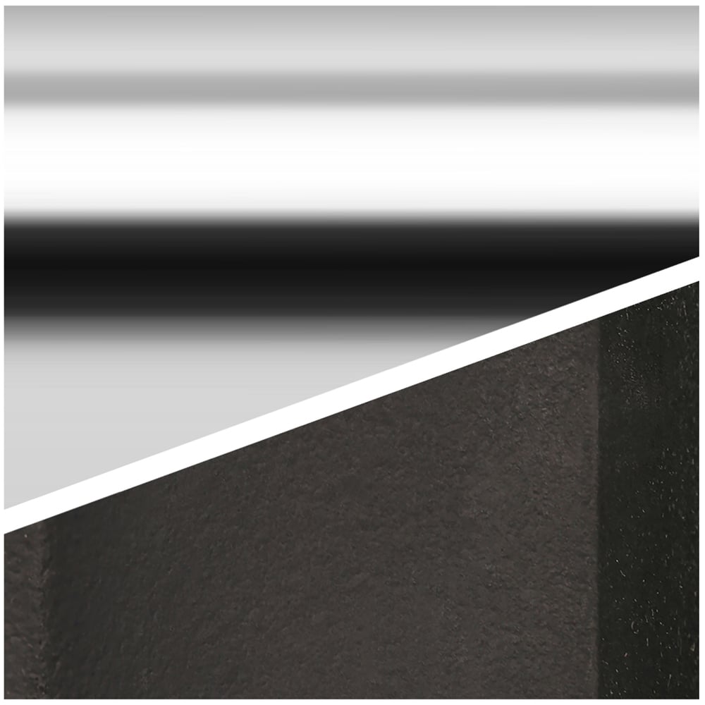 Terma 1217 BTU Flat Black and Chrome Heated Towel Rail 900 x 490mm Image 6