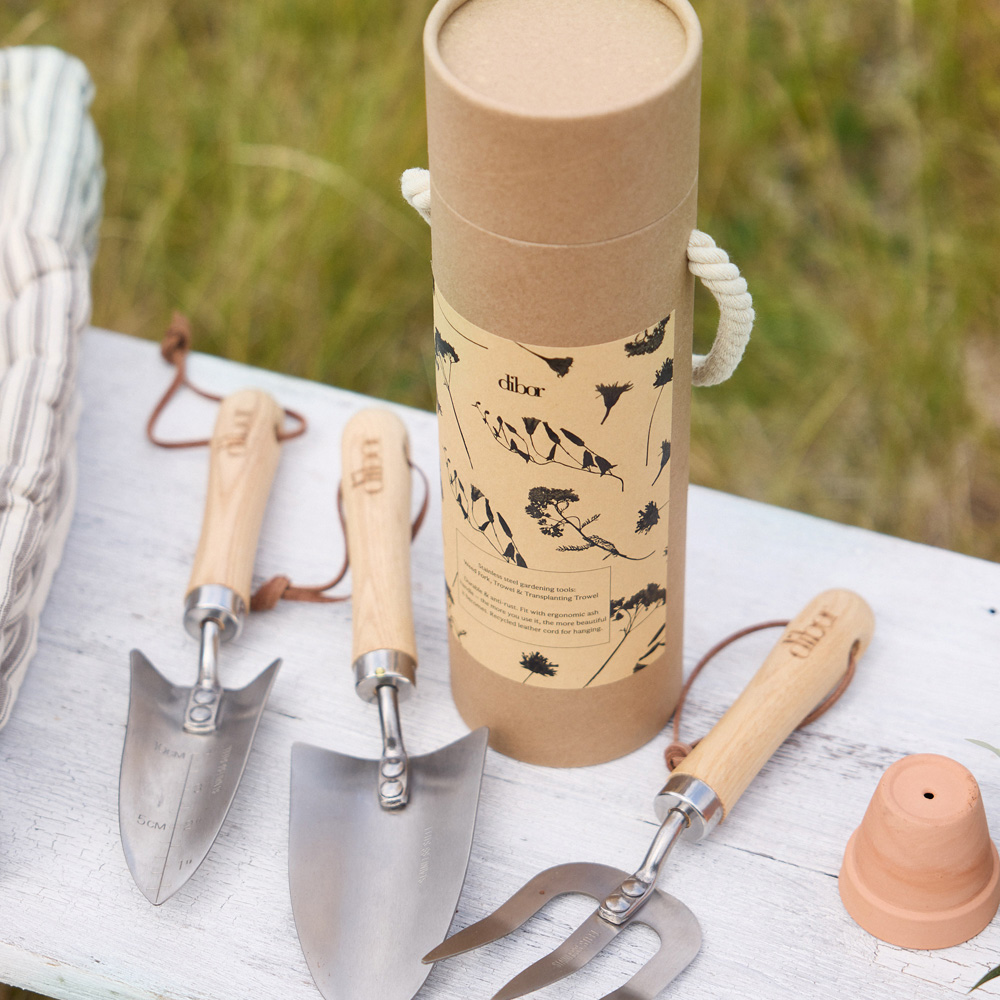 Dibor 3 Piece Gardening Tool Gift Set in Tube Image 5