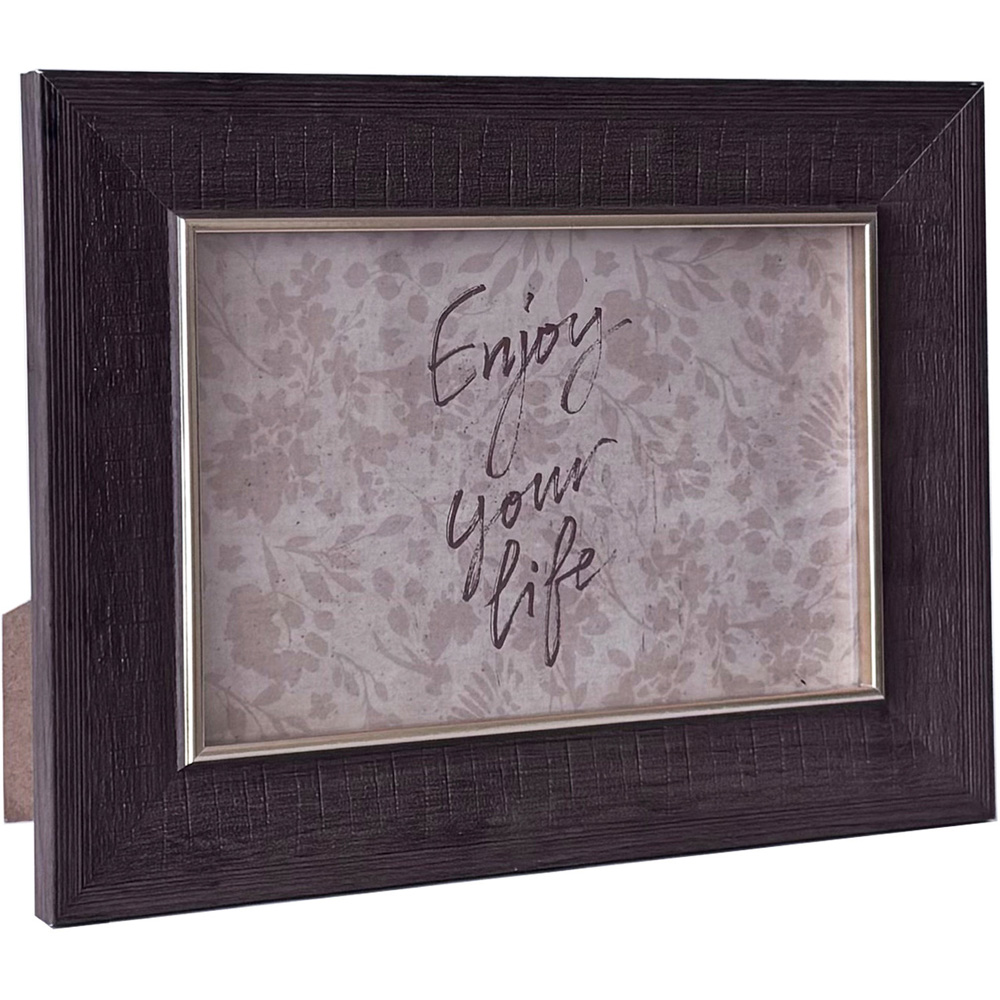 Set of 6 Wood Effect Photo Frames Image 2