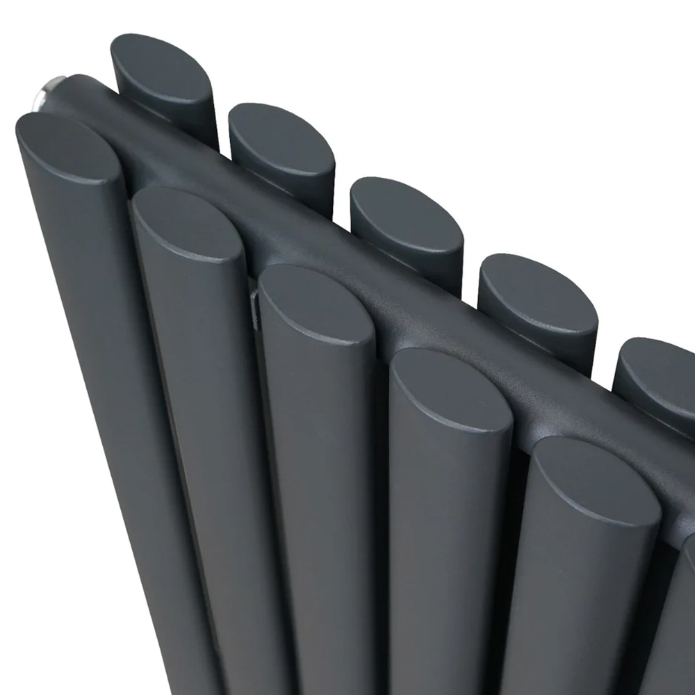 Monster Shop 3211BTU Anthracite Grey Oval Column Radiator 1800 x 240mm Image 5