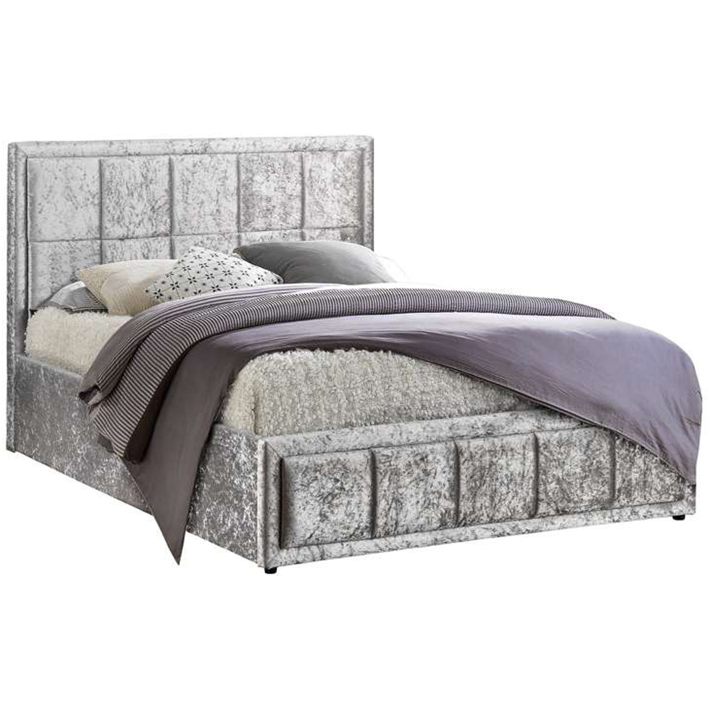 Hannover King Size Grey Ottoman Bed Frame Image 2