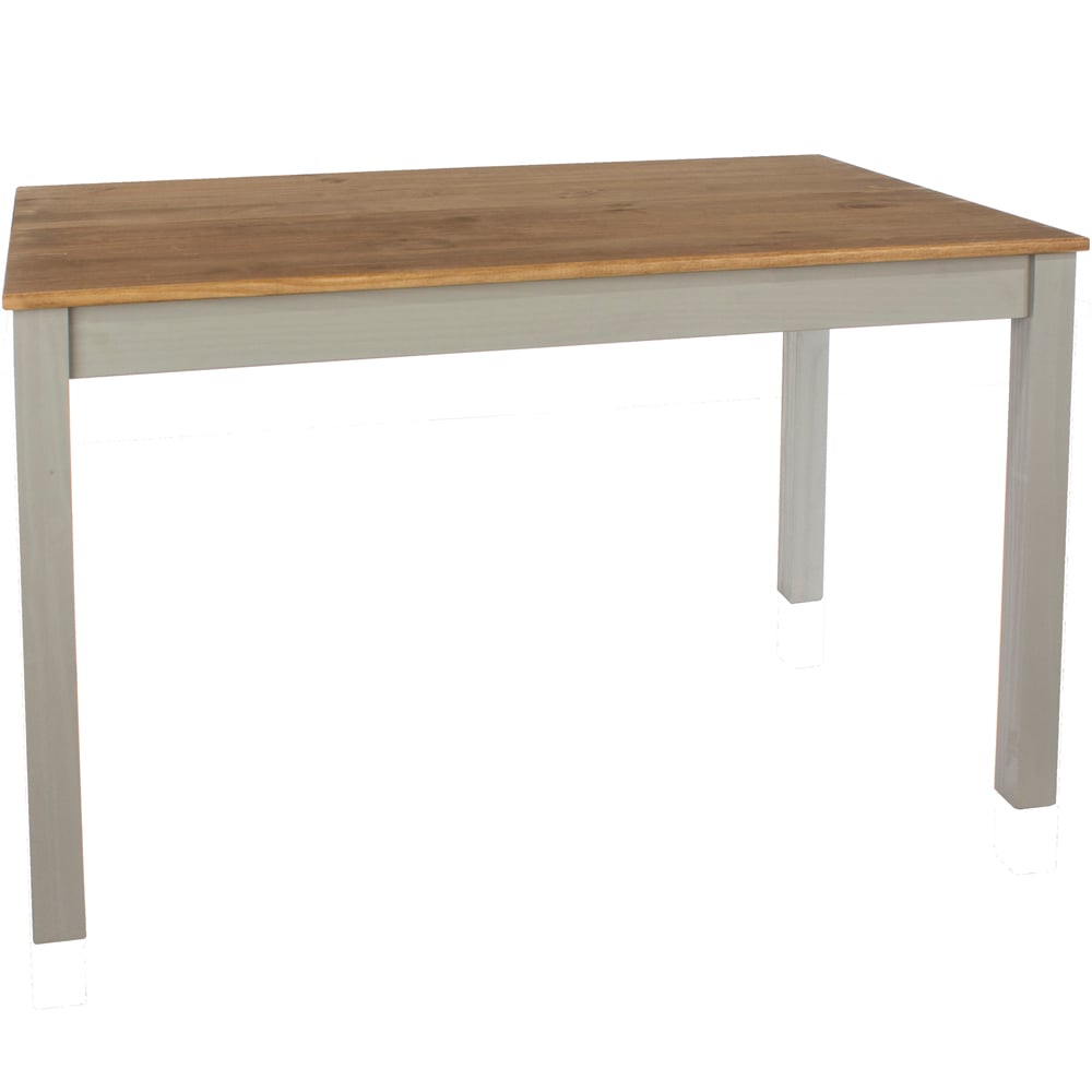 Core Products Corona 4 Seater Rectangular Dining Table Linea Grey Image 4