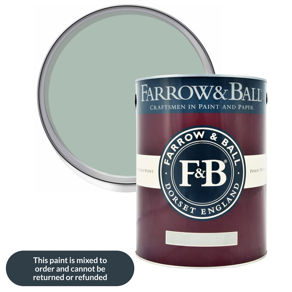 Farrow & Ball Estate Walls and Ceilings Green Blue Matt Emulsion Paint 5L Image 1