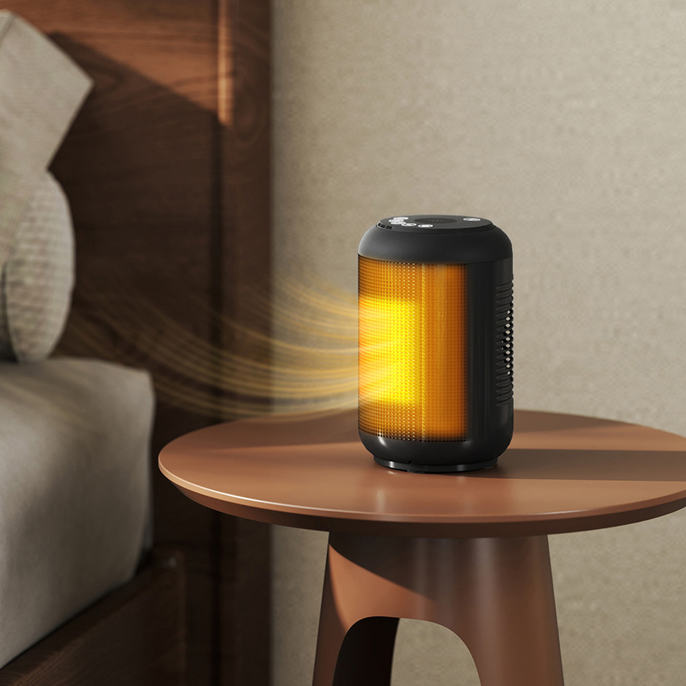 HOMCOM Black Ceramic Electric Fan Space Heater 1500W Image 2