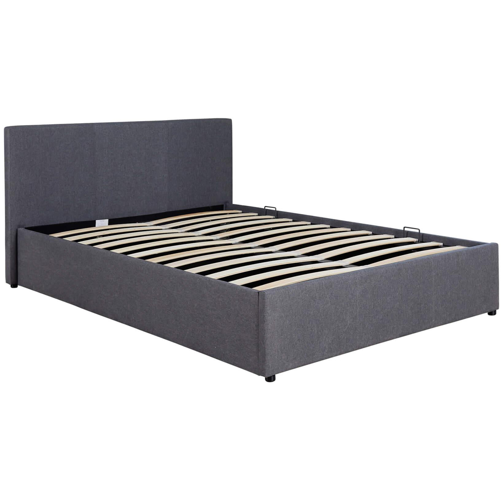 Home Source Horizon Double Hopsack Fabric Ottoman Bed Image 2