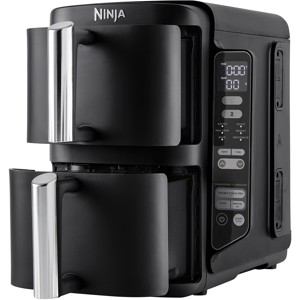 Ninja SL300UK Black Double Stack 7.6L Air Fryer Image 2