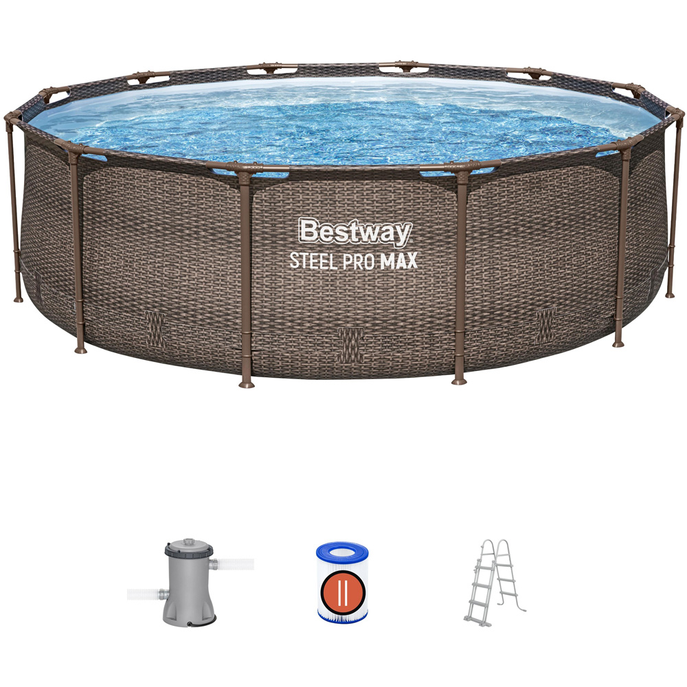 Bestway Steel Pro Deluxe Paddling Pool 12ft x 39.5 inch Image 4