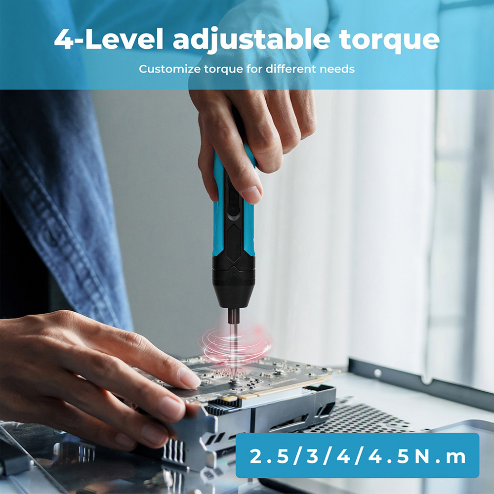 Traderight 4V Cordless Electric Screwdriver Set with Battery Image 7