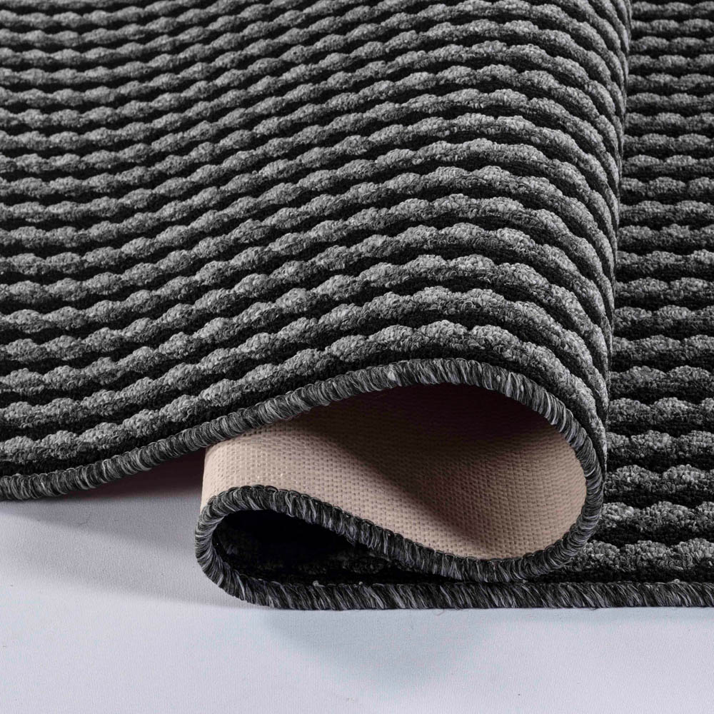 Desire Rugs Eden Anthracite Non Slip Door Mat 50 x 80cm Image 4