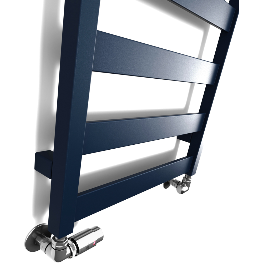 Terma Vivo Denim Blue Heated Towel Rail 1215 BTU 1390 x 300mm Image 5