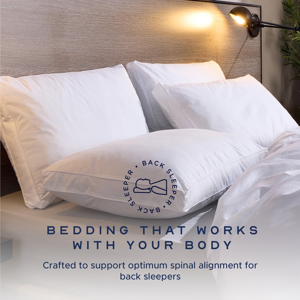 Snuggledown Back Sleeper Pillow 2 Pack Image 3