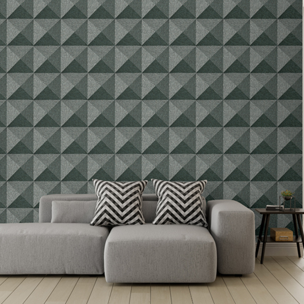 Design ID Weaved Cube Green Wallpaper Image 3