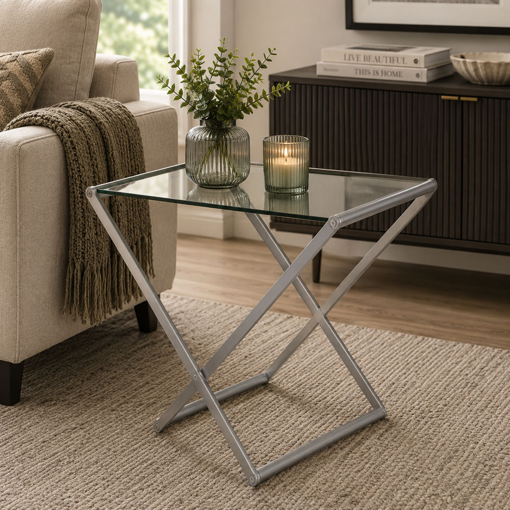 Premier Housewares Roma Round Modern Side Table Image 4