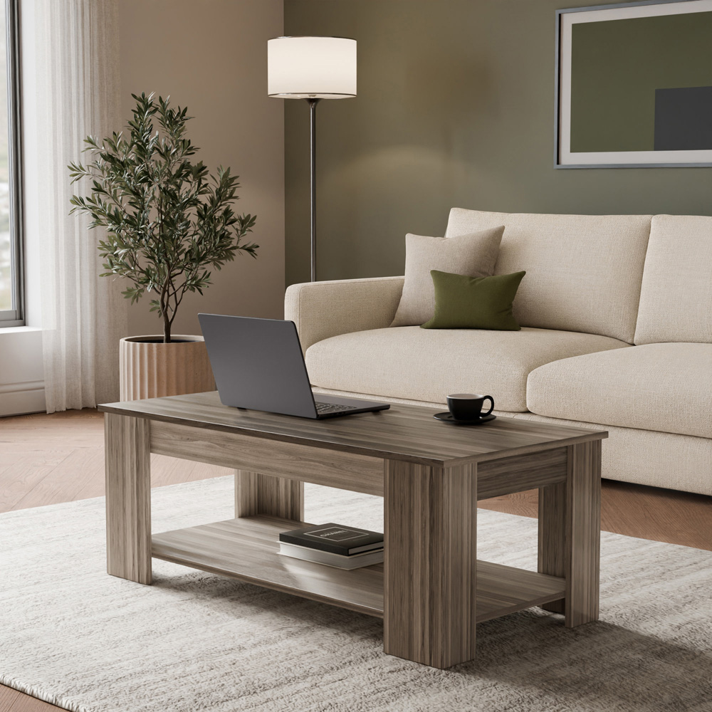 GFW Walnut Lift Up Coffee Table Image 7