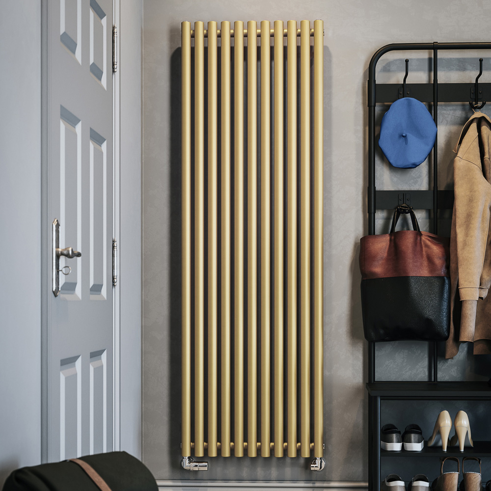 Terma Rolo Room 4297 BTU Brass Radiator 1800 x 590mm Image 2