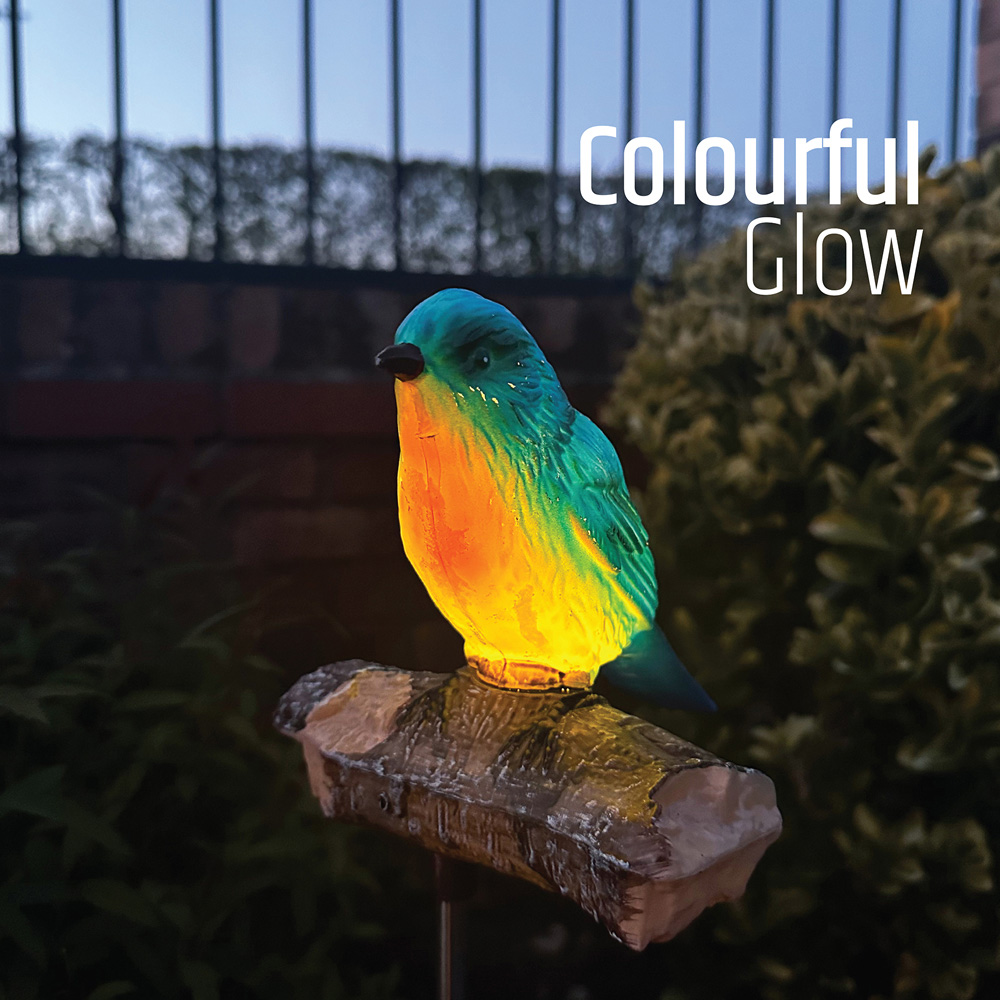 Gardenkraft Solar Tweeting Bluebird Light Image 5