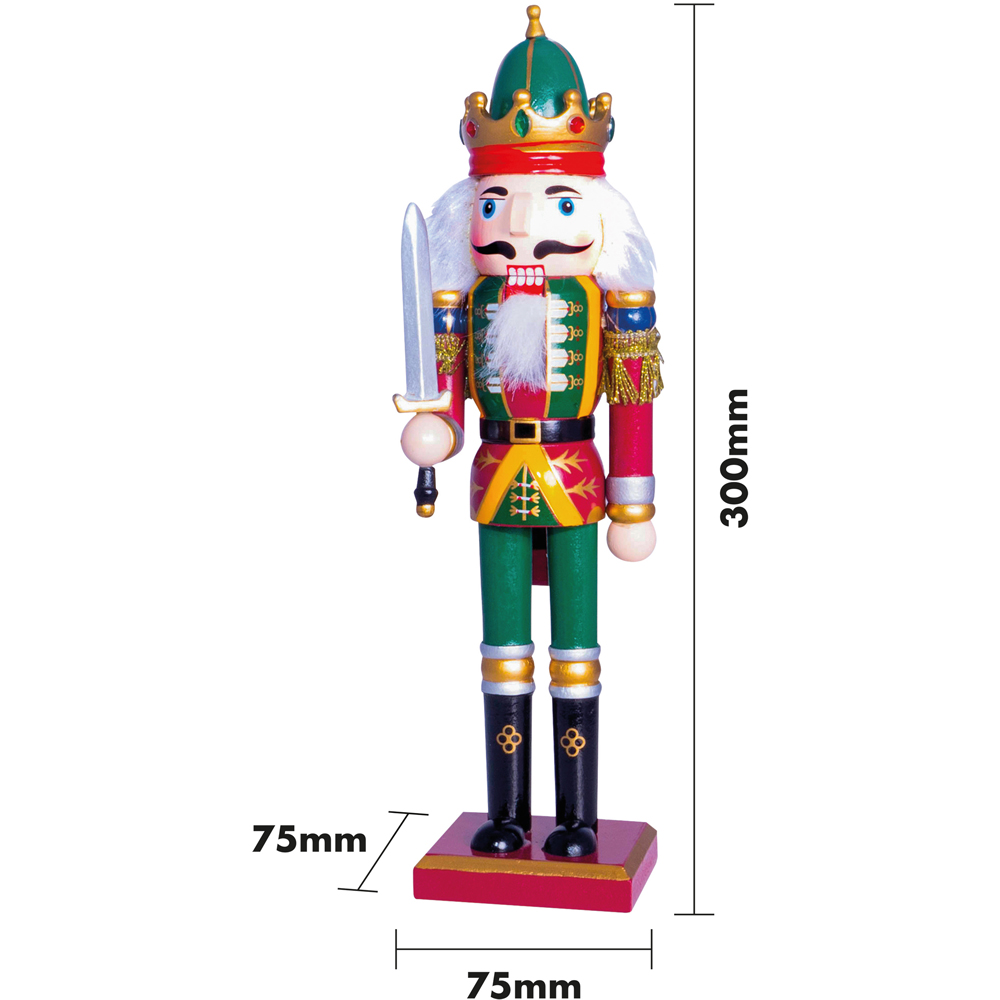 St Helens Green Classic Wooden Nutcracker Soldier 30cm Image 7