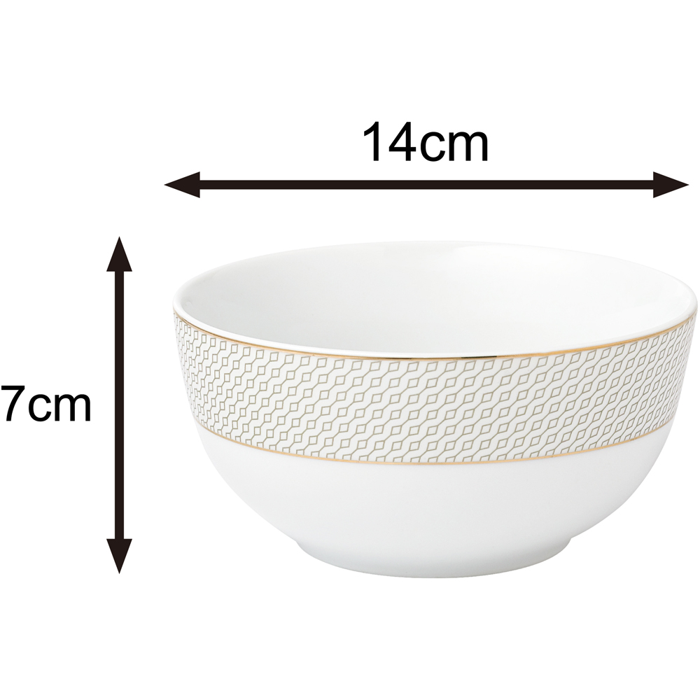 Waterside Premium Diamond and Gold 12 Piece Dinner Set Image 6