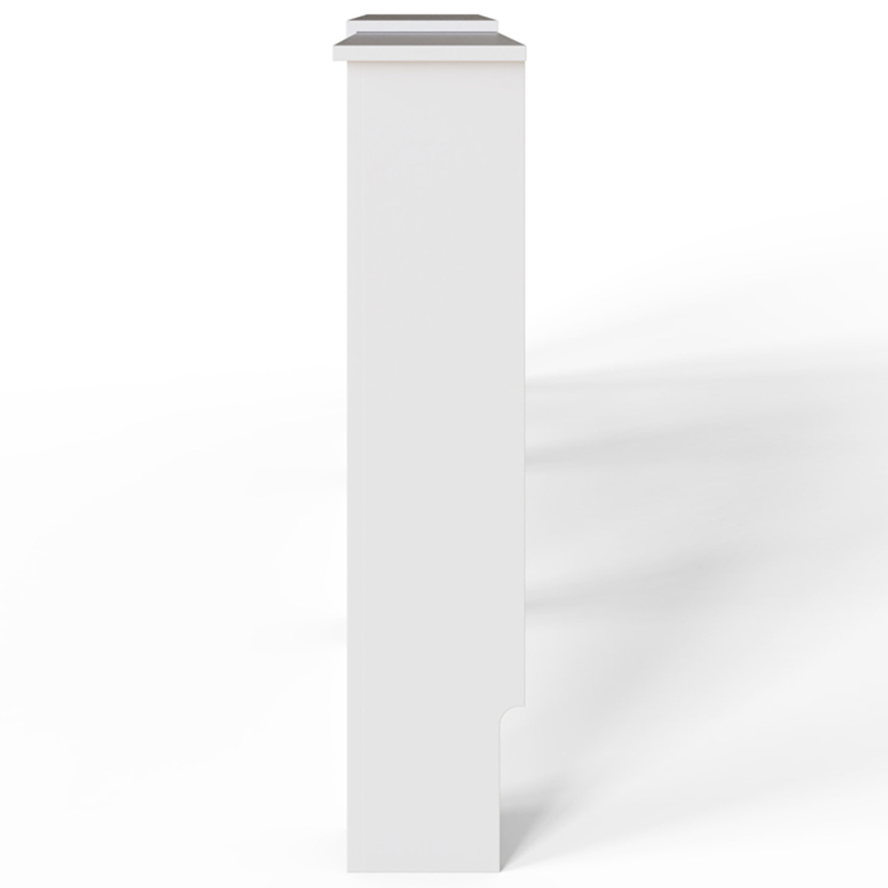 GFW Kobe Cheveron White Adjustable Radiator Cover Image 6