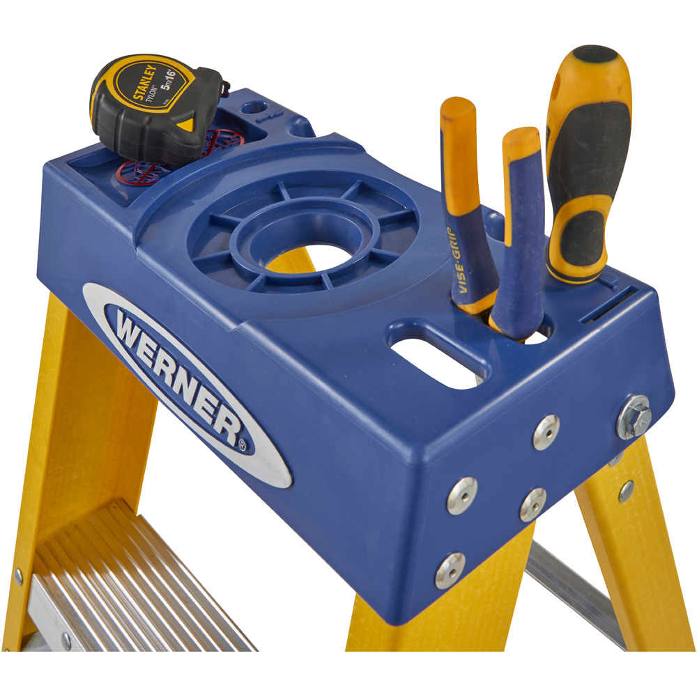 Werner Fiberglass 8 Tread Step Ladder 2.23m Image 2