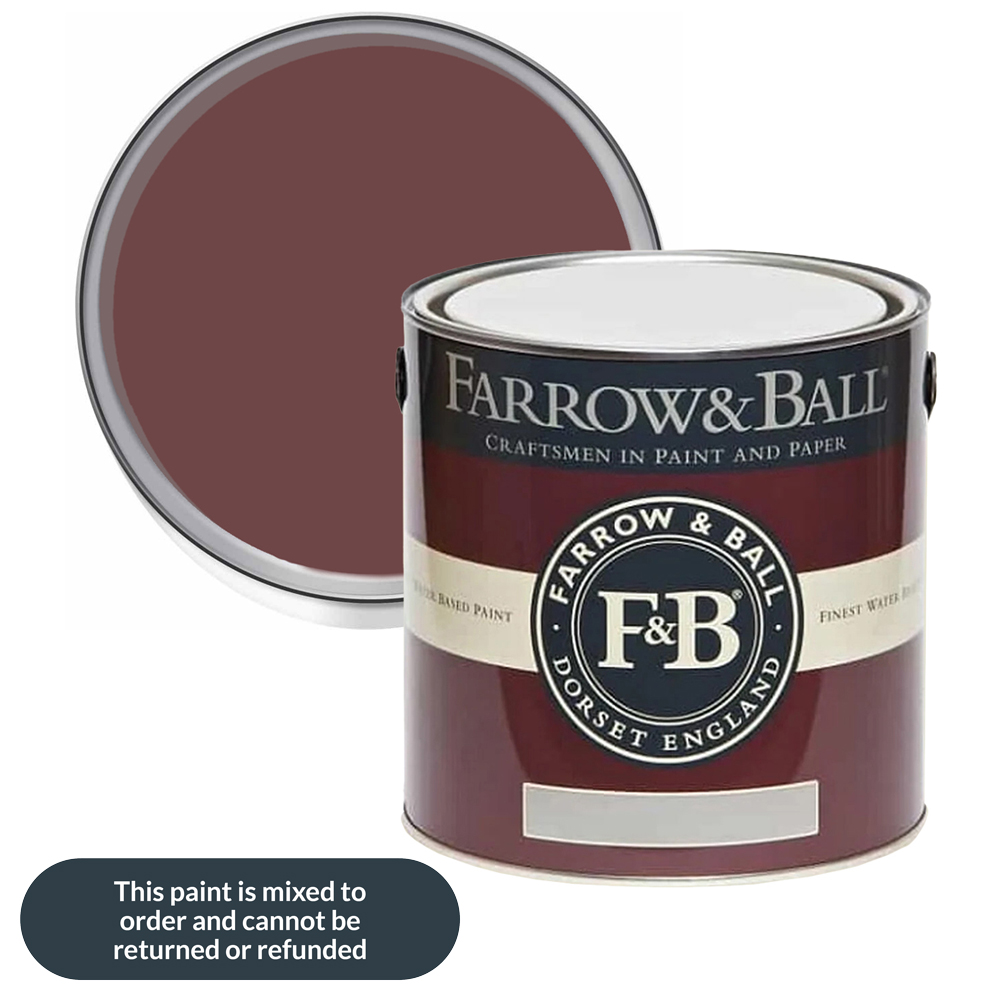 Farrow & Ball Estate Walls and Ceilings Preference Red Matt Emulsion Paint 2.5L Image 1