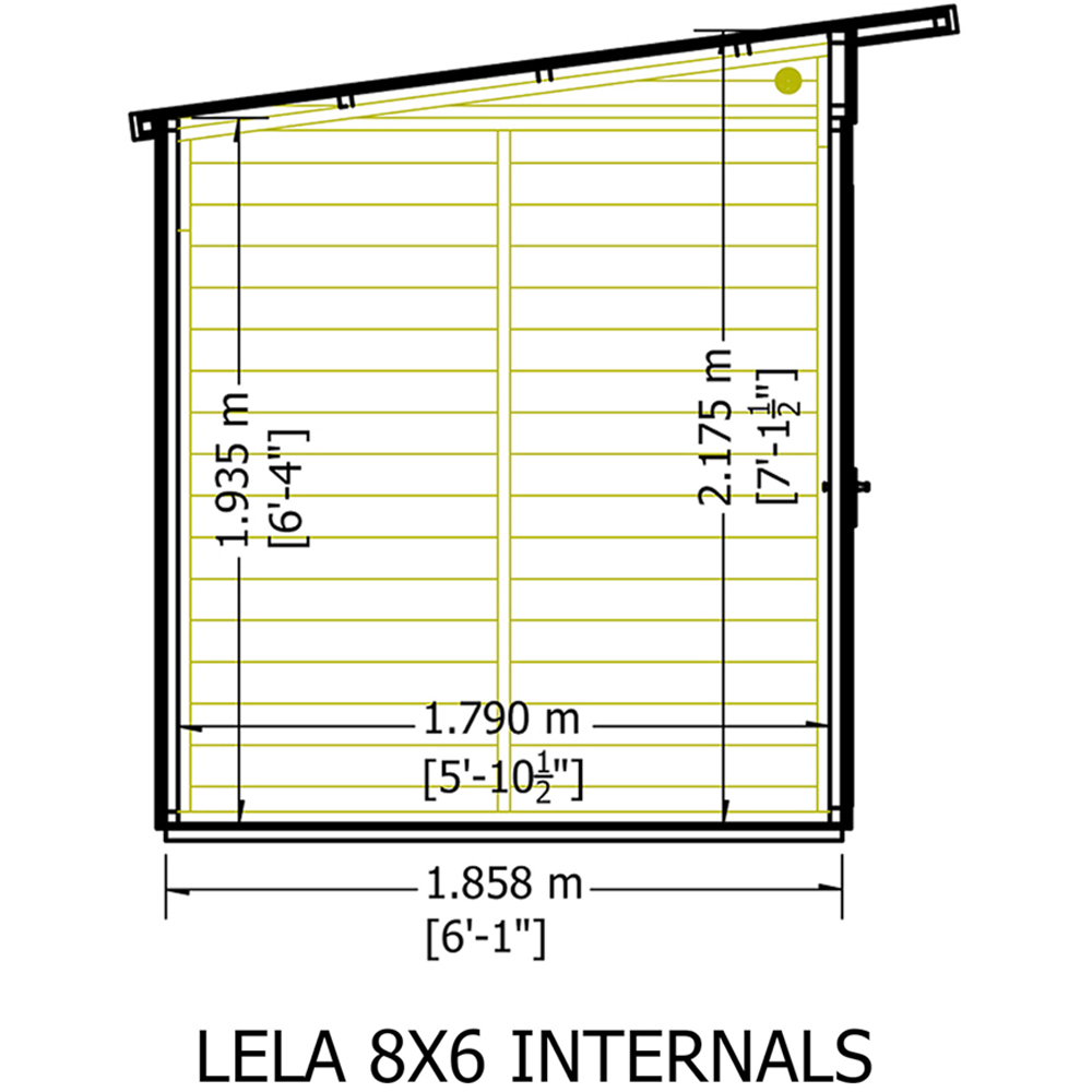 Shire Lela 8 x 6ft Double Door Summerhouse Image 8