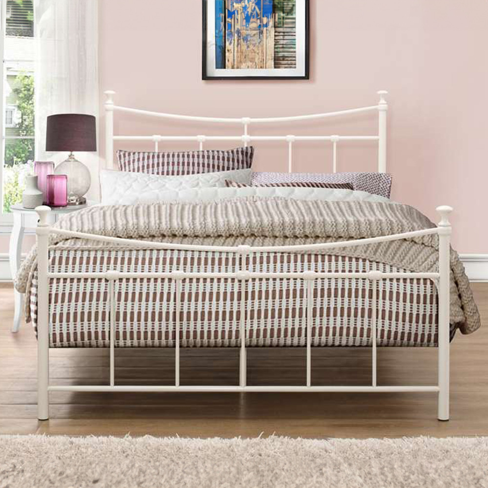 Emily Small Double Cream Bed Frame Image 3