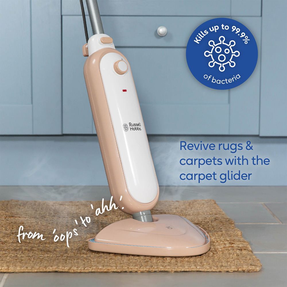 Russell Hobbs Blush Pink Steam and Clean Mop Image 7