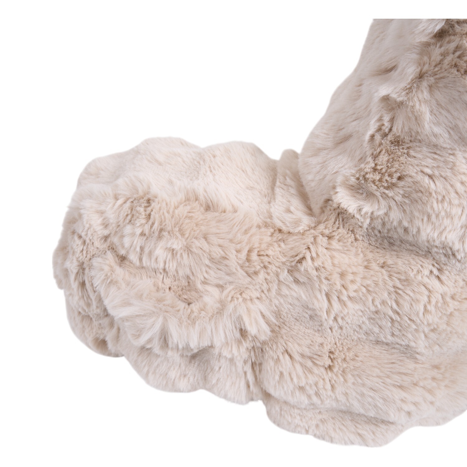 Bubble Faux Fur Cuddle Chair Champagne Image 5