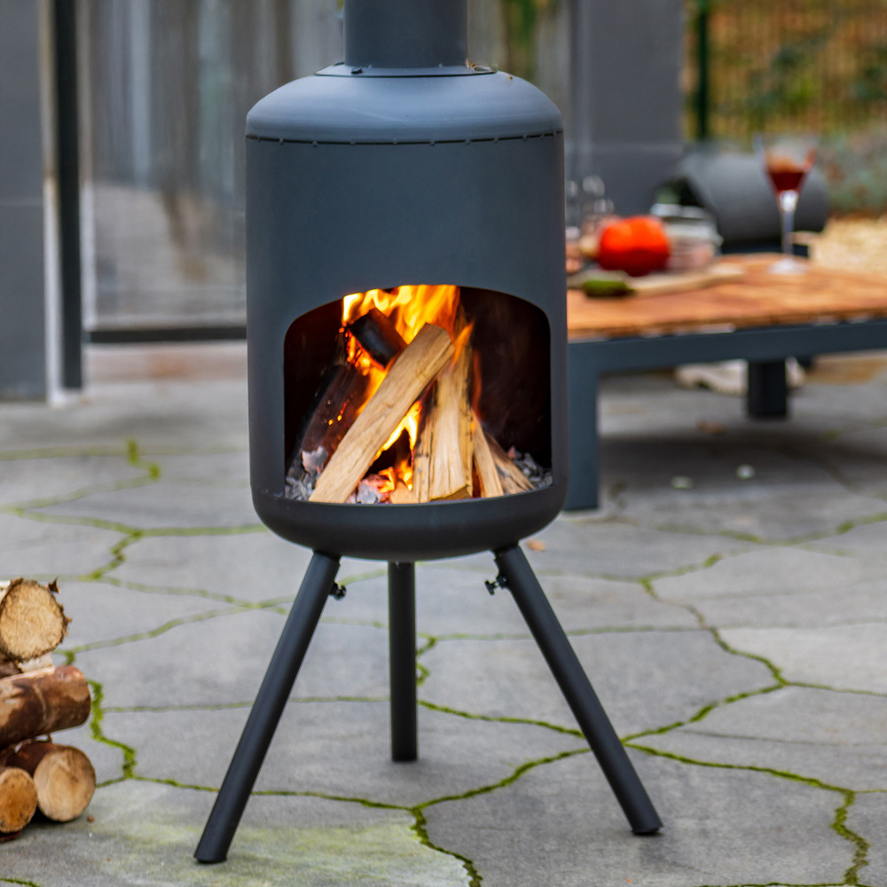 RedFire Kingston Fireplace Medium with Wood Storage Image 3